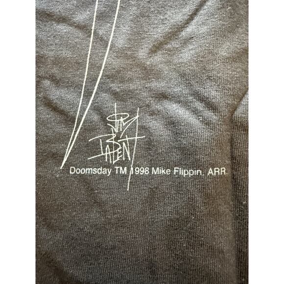 1998 Doomsday Shirt XL Mike Flippin Evil Ernie Metal Chaos Comics Promo Tee - Picture 5 of 10